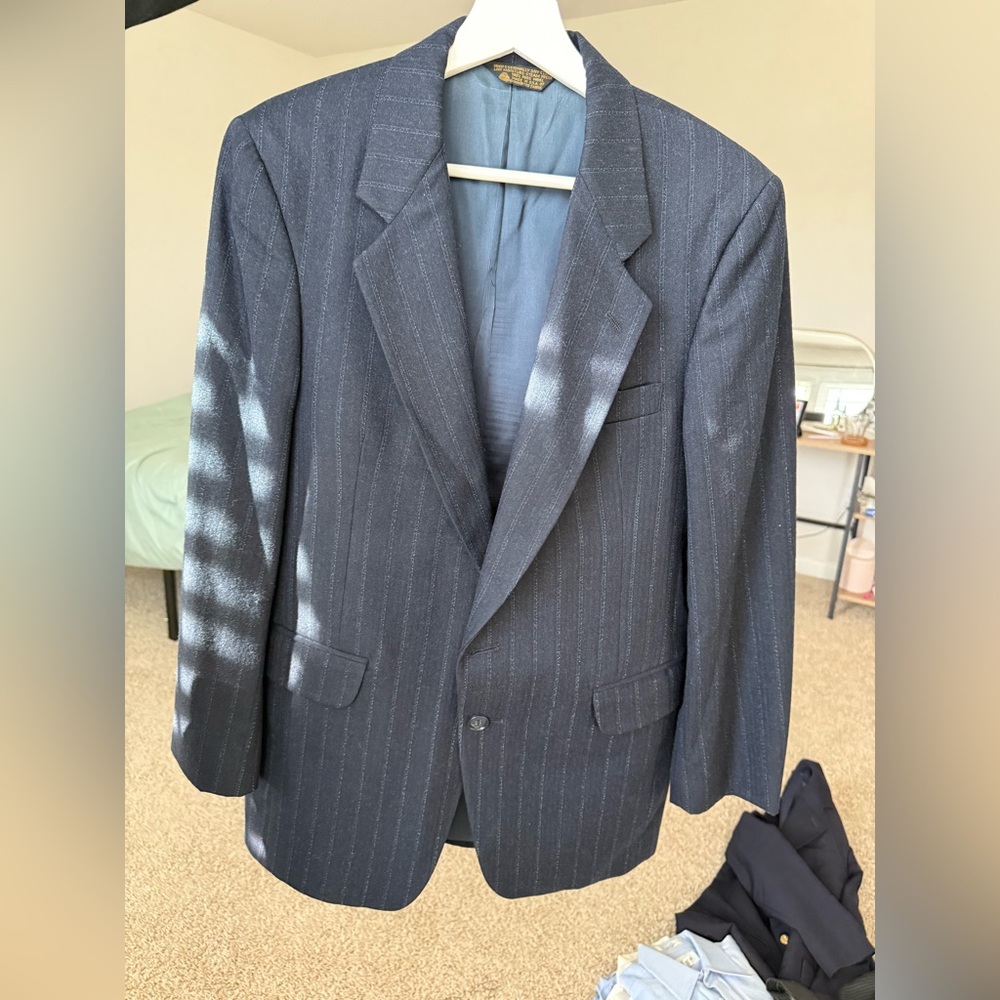 monsieur adolfo wool suit